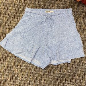 Pull & Bear white and blue shorts